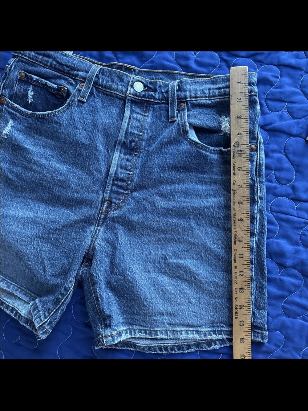 Levi's Blue Denim Jean Shorts